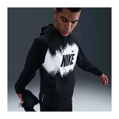 Nike M NK TF FLEECE PO HD GFX BLACK pánská mikina