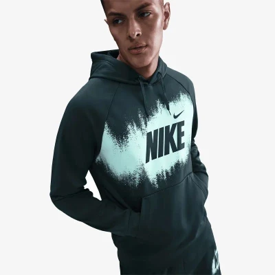 Nike M NK TF FLEECE PO HD GFX SEAWEED pánská mikina
