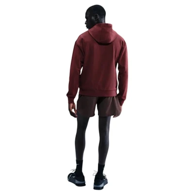 Nike Pro M NP DF NPT MIDLAYER HOODIE DARK TEAM RED/BLACK pánská mikina