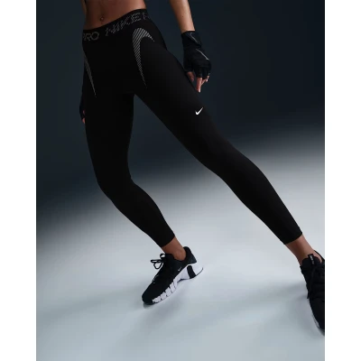 Nike Pro W NP DF MR 7/8 TIGHT TT GRX-010-Black dámské legíny