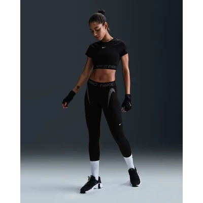 Nike Pro W NP DF MR 7/8 TIGHT TT GRX-010-Black dámské legíny