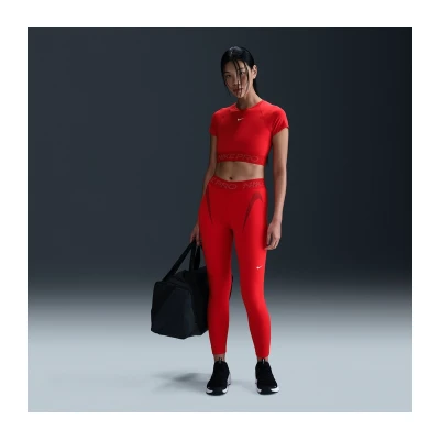 Nike Pro W NP DF MR 7/8 TIGHT TT GRX-657-Red dámské legíny
