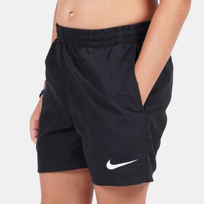 Nike Swim 4 inch VOLLEY SHORT BLACK-BLACK chlapecké plavky