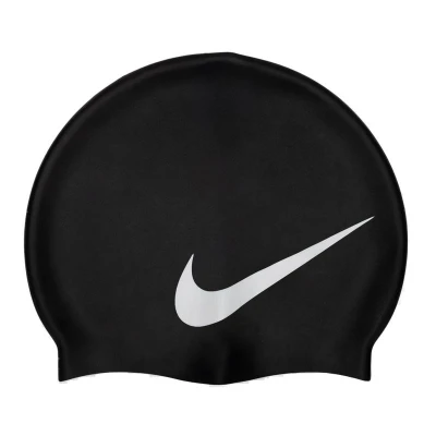 Nike Swim BIG SWOOSH BLACK-BLACK Plavecká čepice