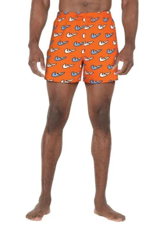 Nike Swim MULTI PRINT-ORANGE BLAZE pánské plavky