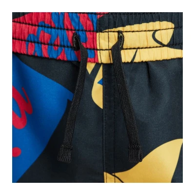 Nike Swim TOSSED FLAGS 4 inch BLACK-BLACK chlapecké plavky