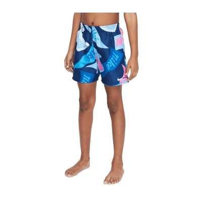 Nike Swim TOSSED FLAGS 4 inch MIDNIGHT N-MIDNIGHT NAVY chlapecké plavky