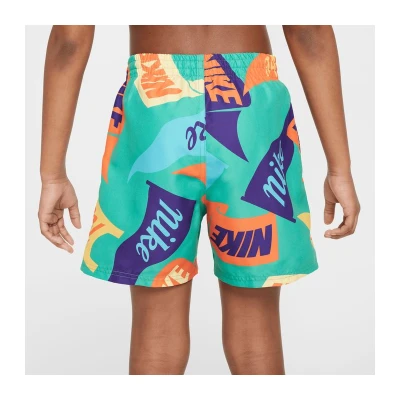 Nike Swim TOSSED FLAGS 4 inch STADIUM GR-STADIUM GREEN chlapecké plavky