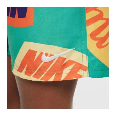 Nike Swim TOSSED FLAGS 4 inch STADIUM GR-STADIUM GREEN chlapecké plavky