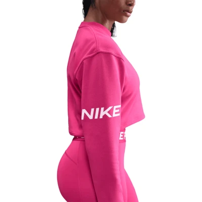 Nike W NP DF FLC CREW TT GRX RUSH PINK/PINK FOAM/WHITE dámská mikina