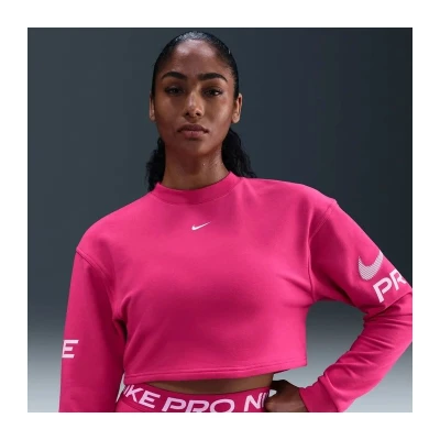 Nike W NP DF FLC CREW TT GRX RUSH PINK/PINK FOAM/WHITE dámská mikina