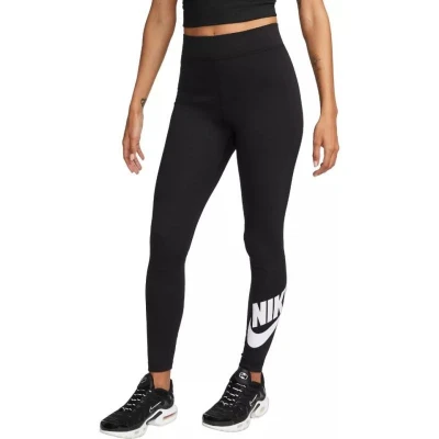Nike W NSW NK CLSC GX HR TIGHT FTRA BLACK/WHITE dámské legíny