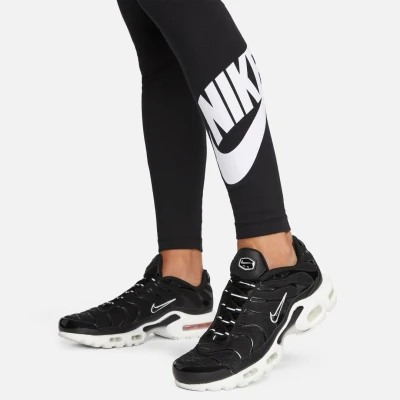Nike W NSW NK CLSC GX HR TIGHT FTRA BLACK/WHITE dámské legíny