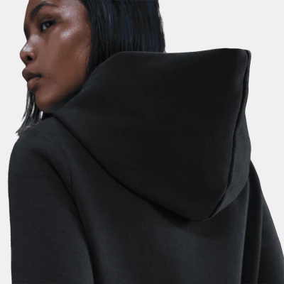 Nike W NSW PHNX FLC SHRUNKEN HOODIE BLACK dámská mikina