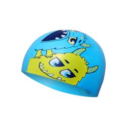 NILS Aqua Dětská silikonová čepice NQC Monster NILS Aqua Dětská silikonová čepice NQC Monster