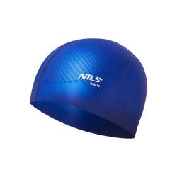 NILS Aqua Silikónová čiapka NQC Dots tmavomodrá