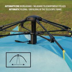 Nils NC7819 2v1 modrý automatický stan