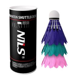 NILS Badmintonové míčky z peří NBL6213 multicolor 3 ks NILS Badmintonové míčky z peří NBL6213 multicolor 3 ks