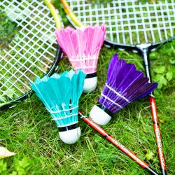 NILS Badmintonové míčky z peří NBL6213 multicolor 3 ks