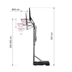 NILS Basketbalový koš ZDK020