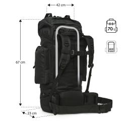 NILS Camp NC3901 Eagle černý 70L batoh