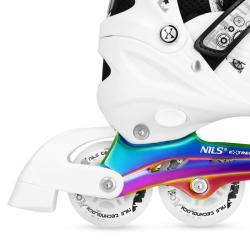 Nils NH10905.2 4v1 duhové/bílé dětské kolečkové brusle