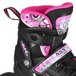 Nils NH10905.2 4v1 duhové/růžové dětské kolečkové brusle