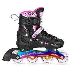 Nils NH10905.2 4v1 duhové/růžové dětské kolečkové brusle