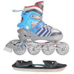 Nils NH18192 4v1 šedo-modré detské korčule