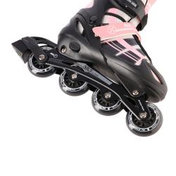 Nils NH18366A 2v1 černo-růžové dětské brusle