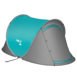 NILS CAMP Samorozkladací plážový stan NC3743 tyrkysový