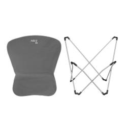 NILS CAMP Skládací křeslo NC3051 šedé