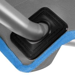 NILS CAMP Skládací židle NC3079 šedá-modrá (VÝPRODEJ)