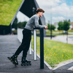 Nils NH382 Enzo béžové detské korčule 2v1