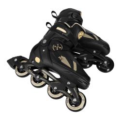 Nils NH382 Enzo béžové detské korčule 2v1