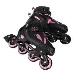 Nils NH382 Enzo růžové dětské brusle 2v1