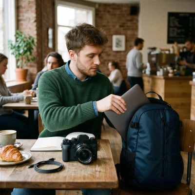 NILS Cestovní batoh na notebook NC4501 modrý