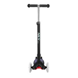 Nils Fun HLB1310 s LED čierna detská trojkolobežka