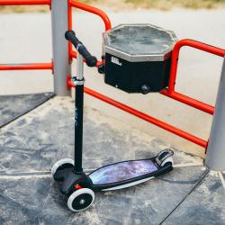 Nils Fun HLB1310 s LED čierna detská trojkolobežka