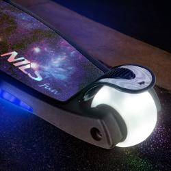 Nils Fun HLB1310 s LED čierna detská trojkolobežka