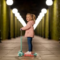 Nils Fun HLB1310 s LED fialová dětská tříkolová koloběžka