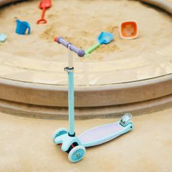 Nils Fun HLB1310 s LED fialová dětská tříkolová koloběžka