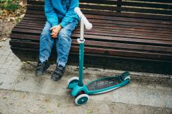 Nils Fun HLB1310 s LED zelená detská trojkolobežka