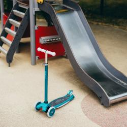 Nils Fun HLB1310 s LED zelená detská trojkolobežka