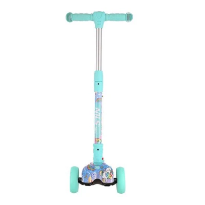 Nils Dětská tříkolová koloběžka Fun HLB15A mint s LED