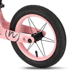 Nils Fun RB901 s 12 pumpovanými koly a LED růžové dětské odrážedlo