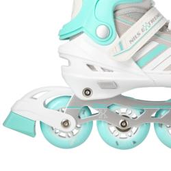 Nils NH18191 2v1 bílo-modré dětské brusle