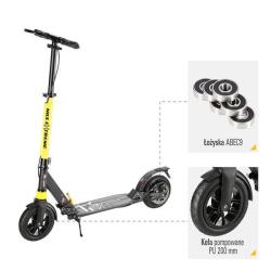 Nils Extreme HM208T černá koloběžka - odpružená s nafuk. koly (VÝPRODEJ)