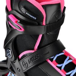 Nils NA22151 Armour černá-růžové kolečkové brusle