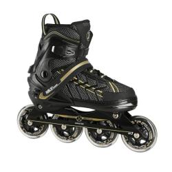 Nils Extreme NA1128 čierno-zlaté kolieskové korčule nastaviteľné POUZE L(EU 39-42) (VÝPREDAJ)